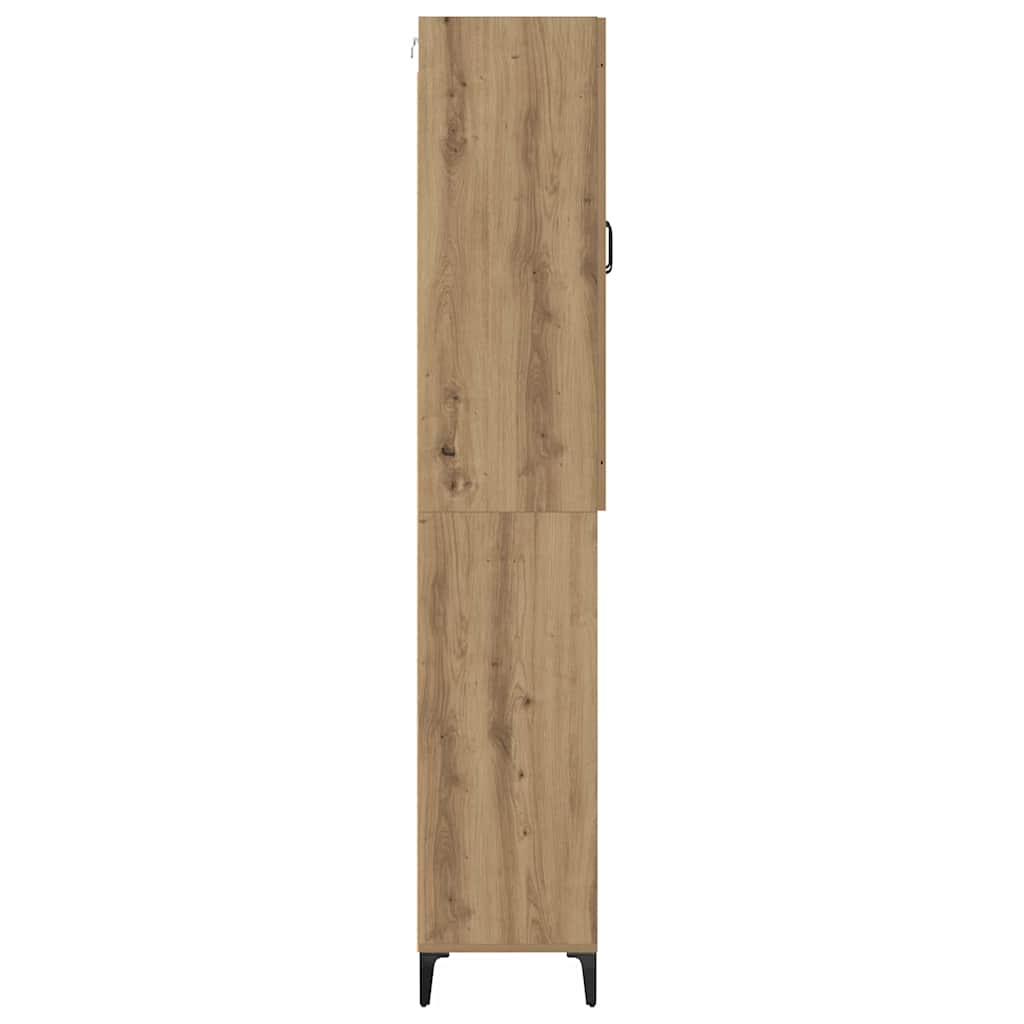 Highboard Artisan Oak 69.5 X 34 X 180 Cm Particleboard