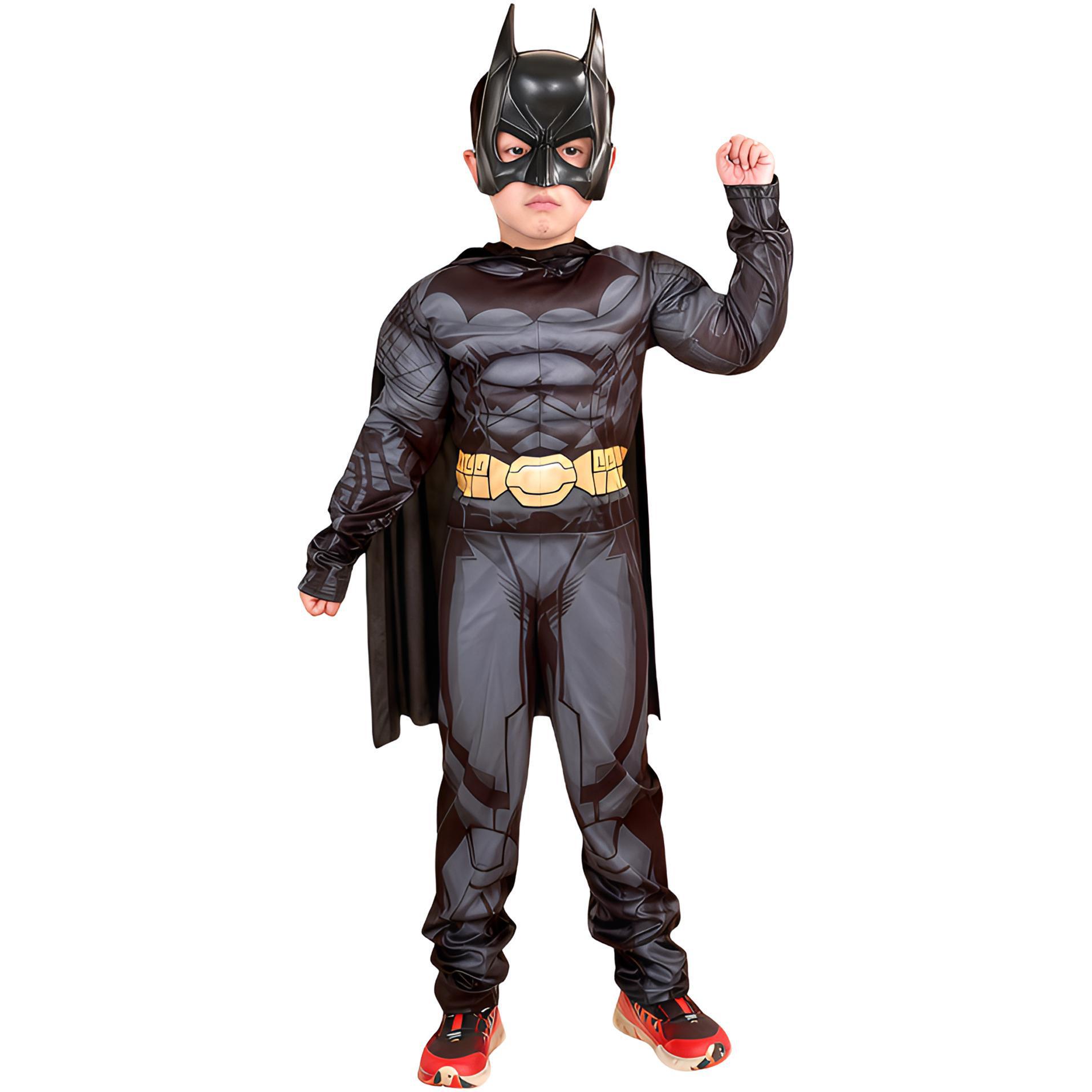 

Дитячий Хелловінський м язовий костюм Бетмена Месники Косплей Костюм для виступу M (120-130CM)