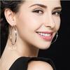 Women S Fashion Minimalist Hollow Smooth Large Hoop Earrings
