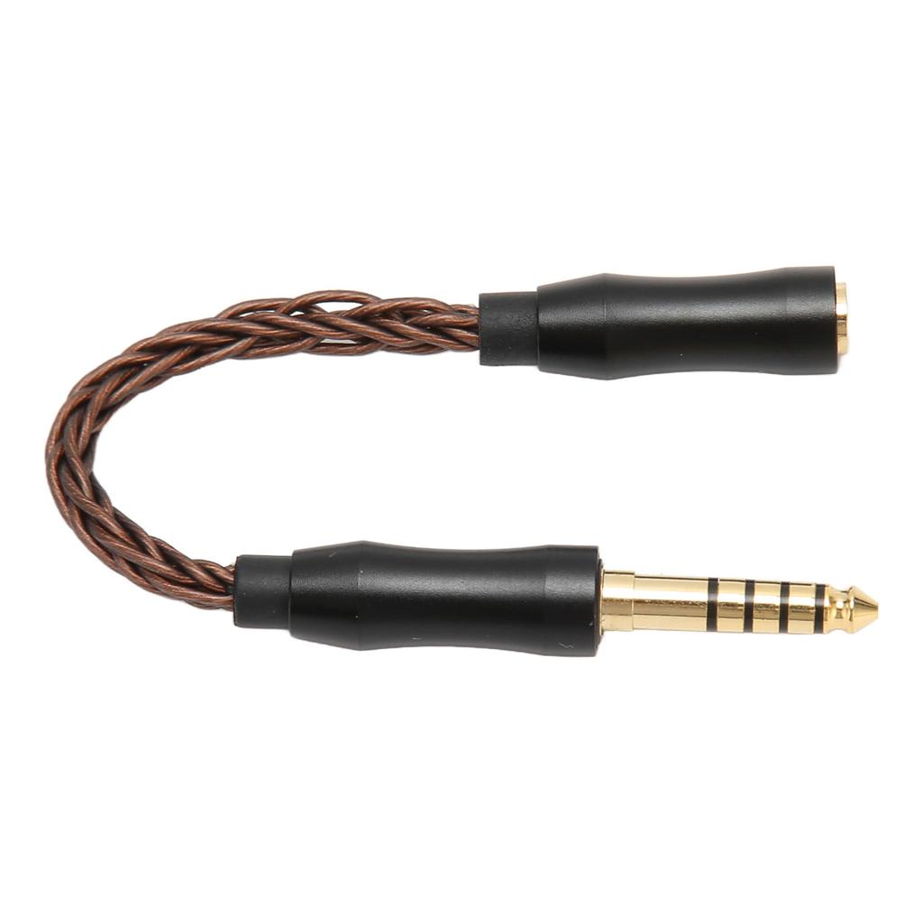 2.5mm Female to 4.4mm Male Sound Cable Single Crystal Copper Headphone Adapter Cable for Phones Speakers 14cm 5.5in