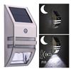 2PCS Waterproof PIR Motion Sensor LED Solar Light Stainless Steel Outdoor Garden Yard Security Wall Lamp