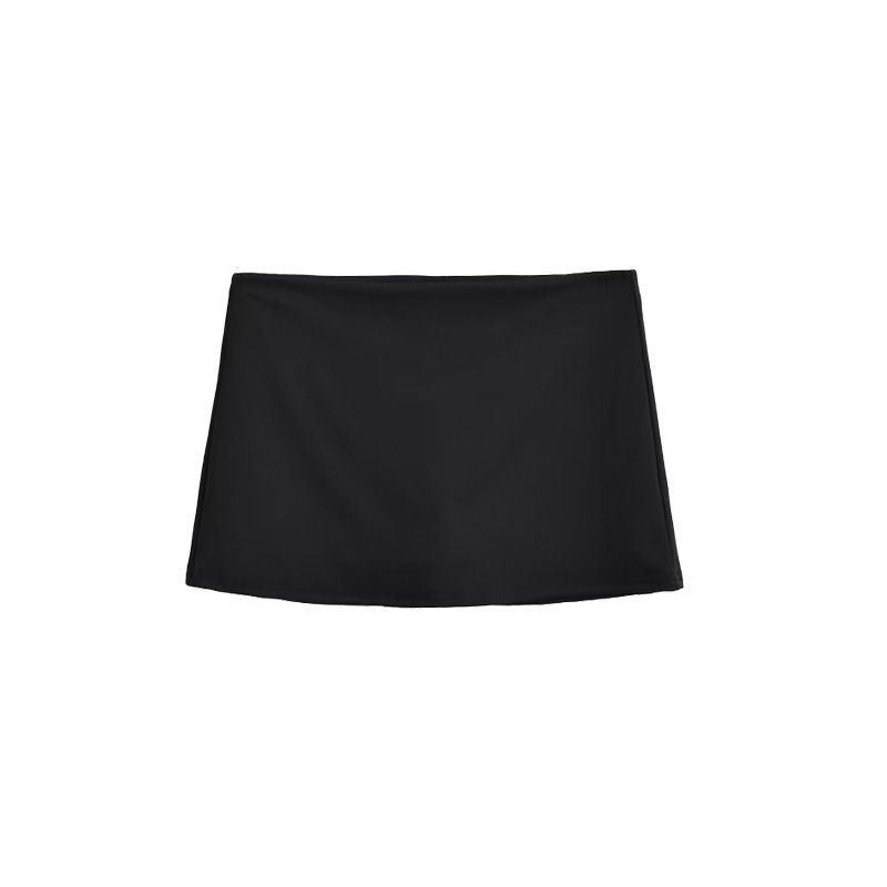 

Sports Yoga Culottes Women Summer 2025 New Black American Miniskirt Small Low Waist Sheath Half-Length Skirts Black M