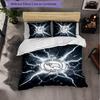 Derby County Football 3-teiliges Bettwäsche-Set Weiches Bettbezug-Set mit Kissenbezügen Bedrucktes Schlafzimmer-Deko-Set für Zuhause
