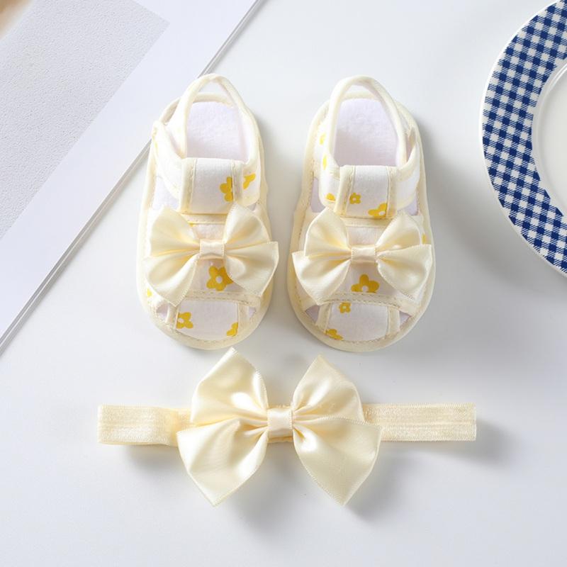 

Летние сандалии для маленьких девочек, милое украшение с бантом и повязкой на голову 13