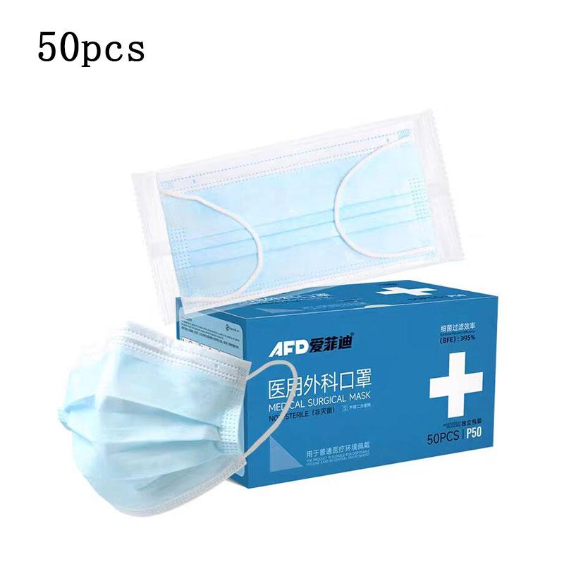 50 Stück Staubmaske Sicherheits-Schutzmasken Atemschutzmaske Sicherheitsmasken Einweg-Gesichtsmaske Gesundheit Aktivkohle-Schutzmaske