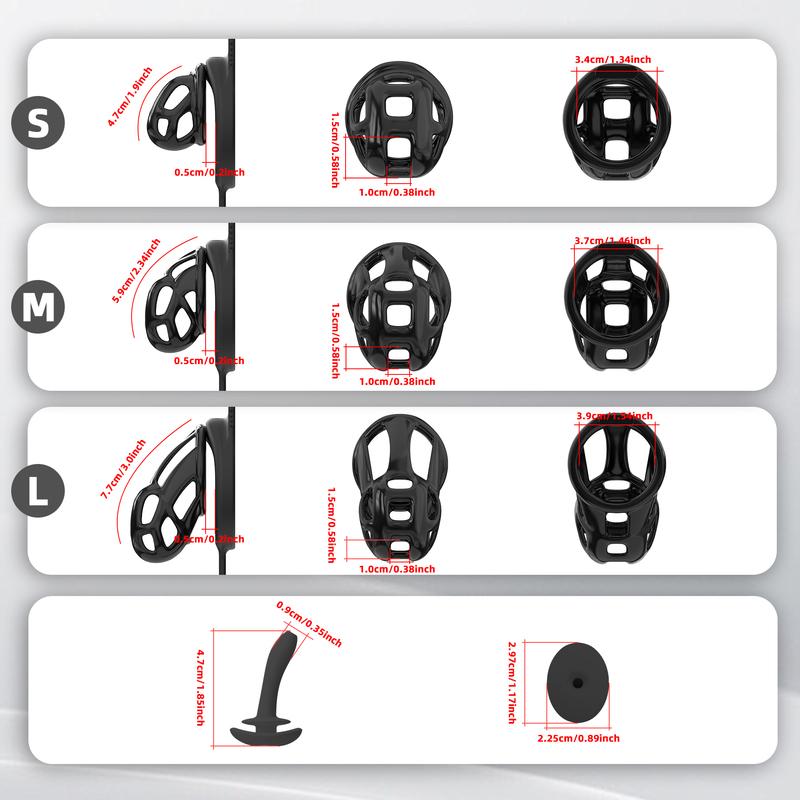New Silicone Chastity Cage Sissy CB Lock Penis Cage Urethral Chastity Device Lower Body Restraint BDSM Training Adult Sex Toys