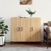 Vidaxl Cabinet, Sonoma Oak, 90X34X80 Cm, Wood-Based Material