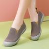 Summer soft-soled non-slip walking shoes women's new fly-woven flat-soled single shoes casual one-pedal breathable and lightweight mother shoes