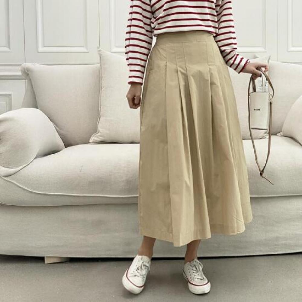 New ArrivAls Open Run A Line mAxi pleAted flAre Skirt