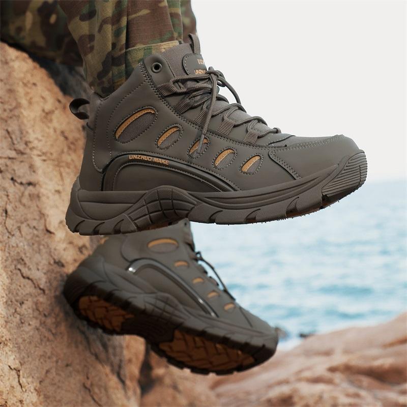 Fashion Fashion Mens Boots Winter Short Boots Outdoor Men Hiking Boots Autumn Sneakers Light Non-slip Men Desert Boots Ankle Boots Black