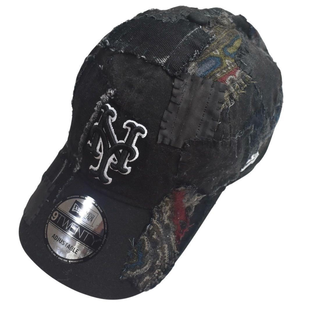 

[USED] One-of-a-kind New Era 9Twenty NY Mets custom cap/reconstructed crust