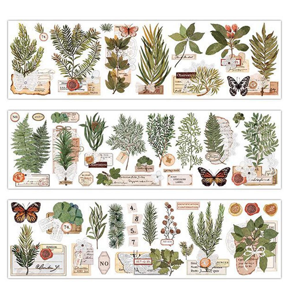 Diary Decorative Plant Series Stickers Flower Journal