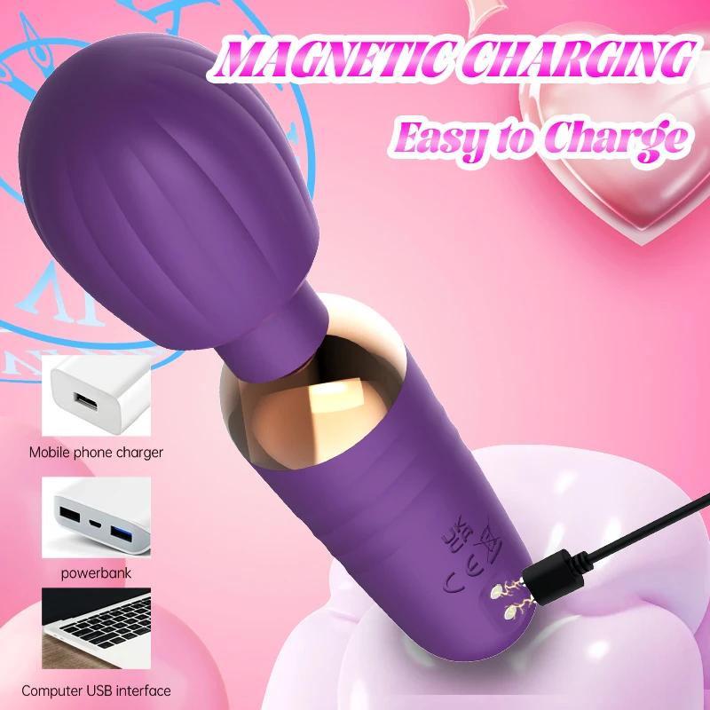 Powerful AV Vibrator  for Women Nipple Clitoris Stimulator Magic-Wand Dildo  G Spot  Massager Female Masturbator Adult Sex Toys