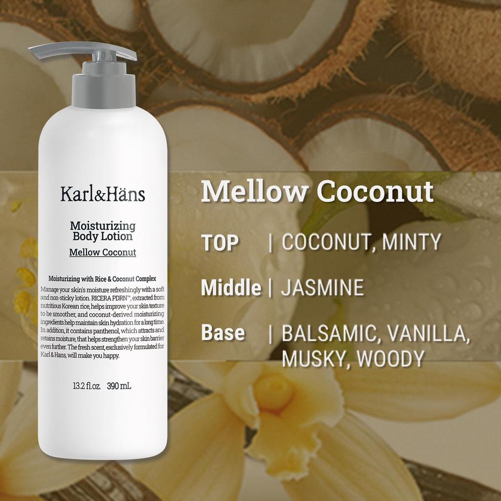 [Karl&Hans] Karl & Hans Body Milk - Refreshing, Highly Moisturizing, Contains PDRN, Ceramide, and Panthenol, Exfoliating, Mildly Acidic, Low