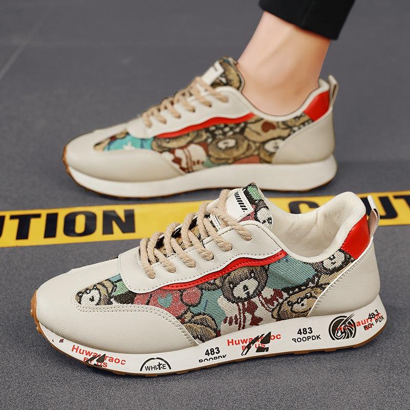 

Мужская обувь 2025 новая летняя спортивная обувь мужская дышащая медведь Форрест Гамп обувь студенческая оргазмическая обувь мужская 44