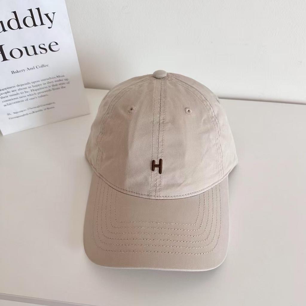 New American Simple Letter Embroidered Baseball Cap for Women's Summer High-end Men with a Small Face and a Big Head Circumference Cap