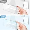 6 Pack Acrylic Book Stand, Clear Easel Stand for Display, Book Display Holder, Display Stand for Album, CD, Magazine, Artworks