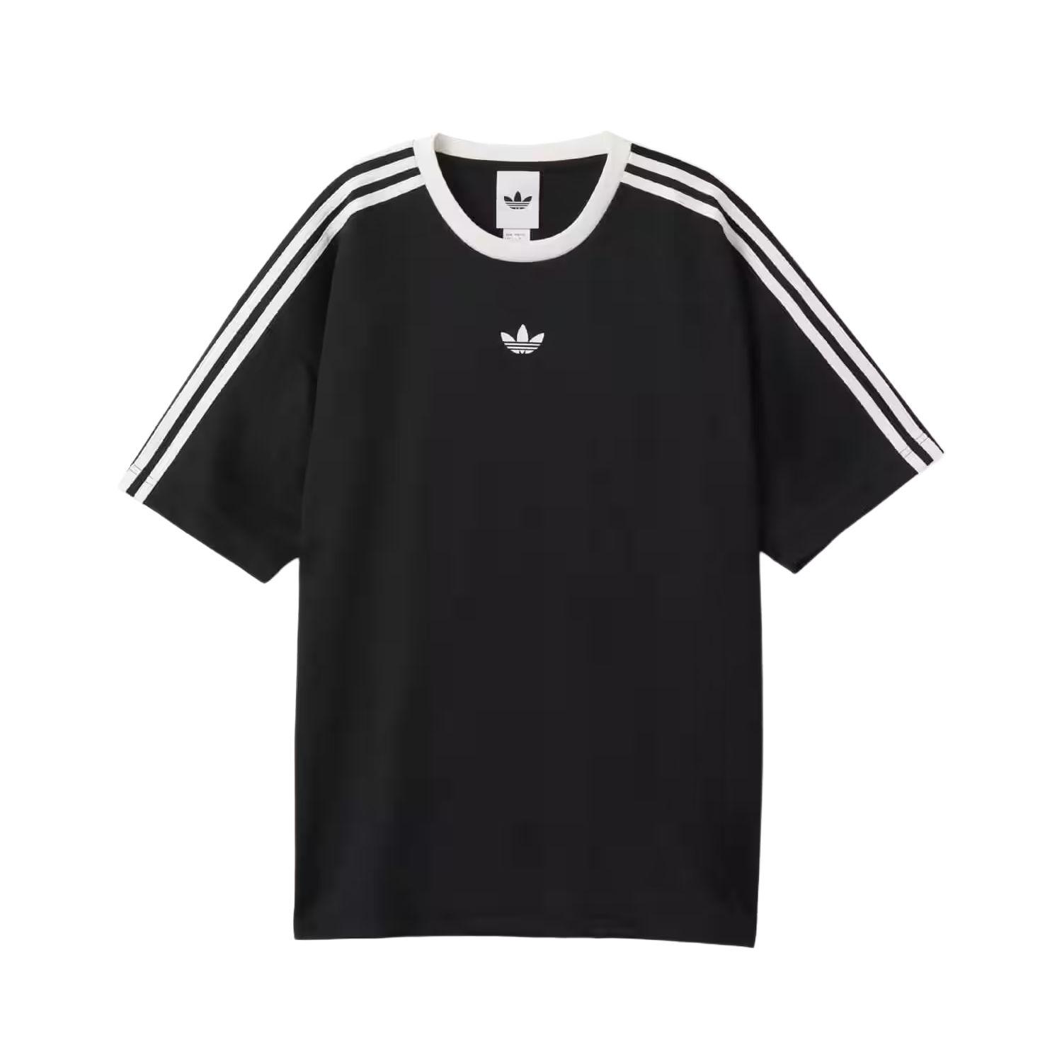 Adidas Originals Adicolor FW25 Jacquard Jersey Loose Fit Striped Crew Neck Short Sleeve T-Shirt Unisex Tops KD5830 S