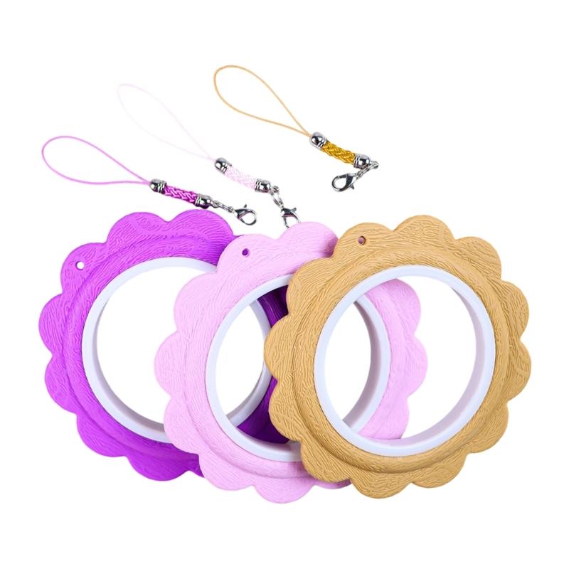 3 Pcs Embroidery Hoop Crosses Stitching Hoop Embroidery Circle Rings Round Wreath Embroidery Frame for Sewing Needlework