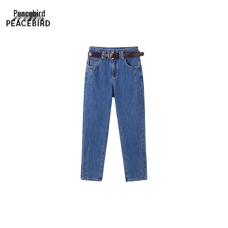 PEACEBIRD Women s High-Waist Denim Jeans A1HAE4272 M