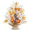 Harvest Wreath With Pumpkins Berries Vine Circle Halloween Thanksgiving Door Decor