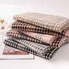 Womens Thickened Houndstooth Scarf With Contrast Colors Warm Winter Wrap Daily Wear Office Style