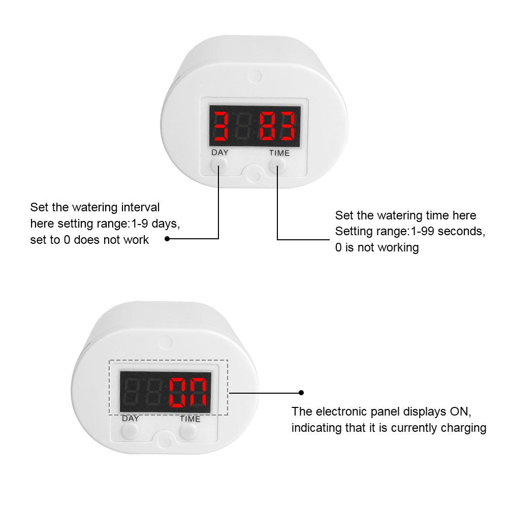 Automatic Watering Pump Controller 8/4/2 Head Outdoor Drip Irrigation Device Pump Timer System Flower Plant Home Sprinkler