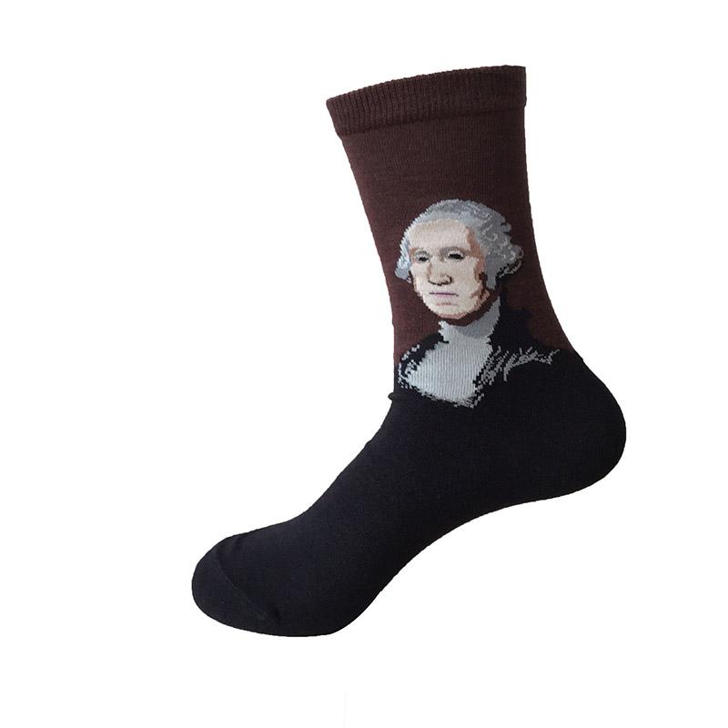 Cotton Socks Men Starry Night Winter Retro Women Personality Art Van Gogh Socks Oil Painting Socks Funny Happy Socks Male Socken