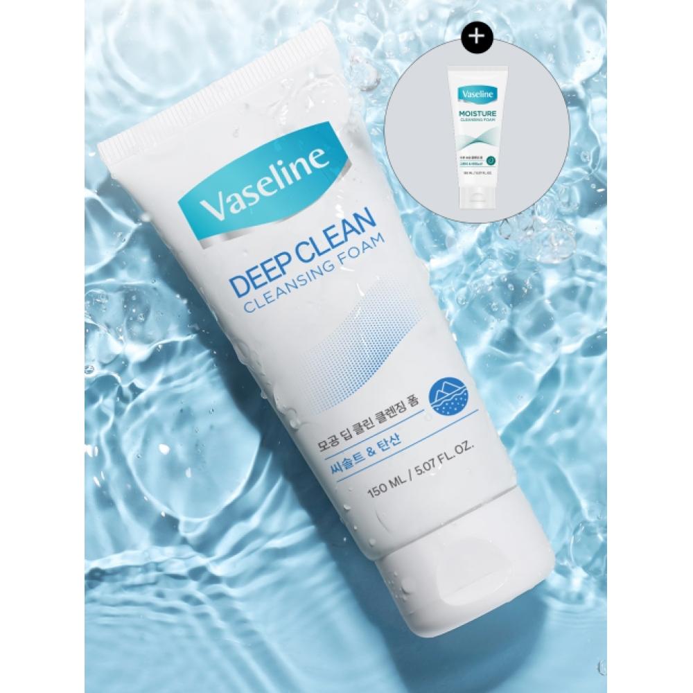 Aekyung Vaseline Vaseline Deep Cleansing Foam Cleanser 150ml + Cleansing Foam Moisture 150ml Extra Gift NONE
