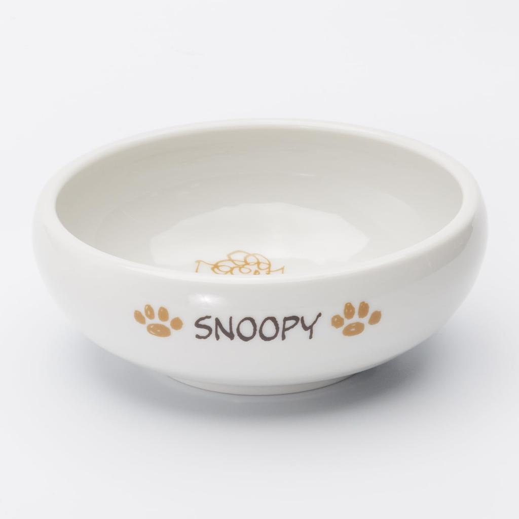 Brown Pal Snoopy Small Salad Diameter 13cm X Height Microwave and Dishwasher Made In Product 888557 "PEANUTS Snoopy" Easy-Scoop Bowl, Bowl, Bowl,