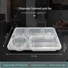 Jinmeihe King 5-Compartment Disposable Anti-Theft Meal Box