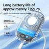 Summer Waist-mounted USB Outdoor Portable Fan. Portable Digital Display Umbrella With No- Fan.