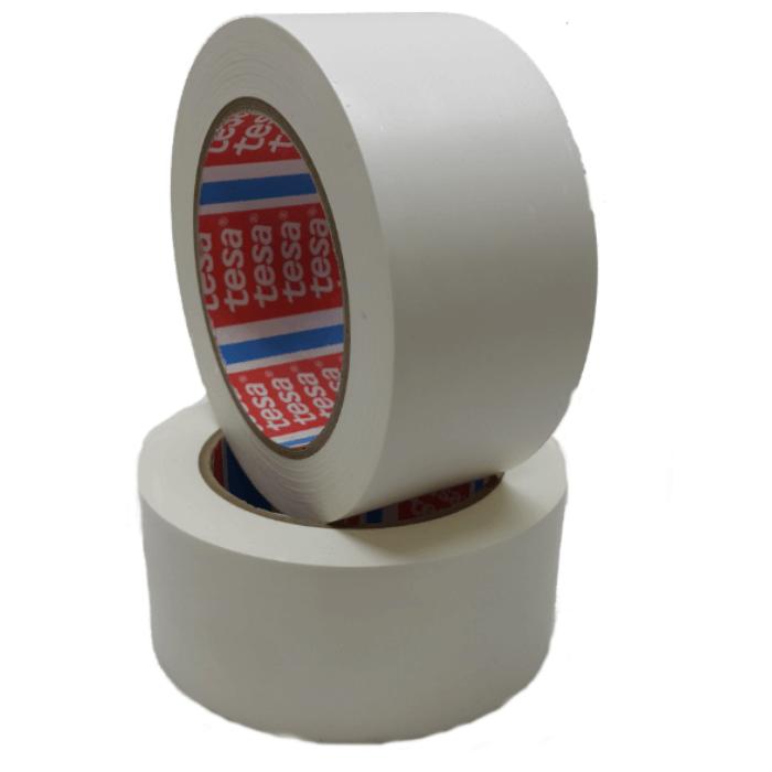 White Pvc Warning Tape, 33 , 50 , For Marking Zones, Passageways, Floor Marking, Abrasion And Moisture Resistant, Self-Adhesive Industrial Floor Tape