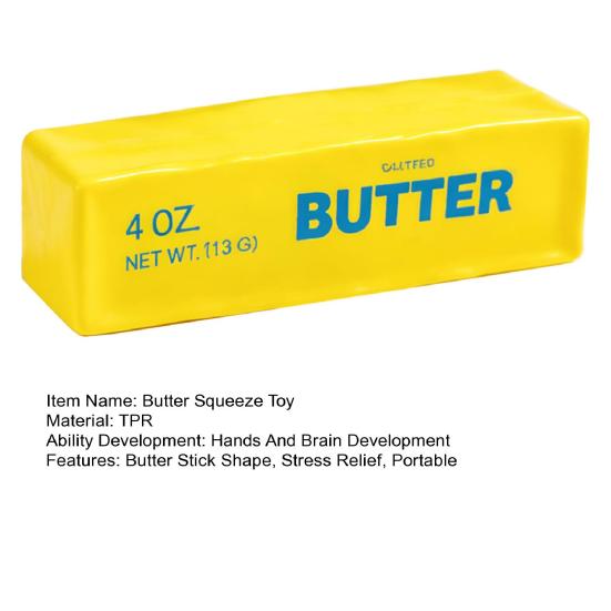 Butter Stick Fidgets Toy Shapeable Squeeze Toy No Rebound Stress Relief Calming Toys Bar Soft Stretchy Shaped Fidget for Relaxation