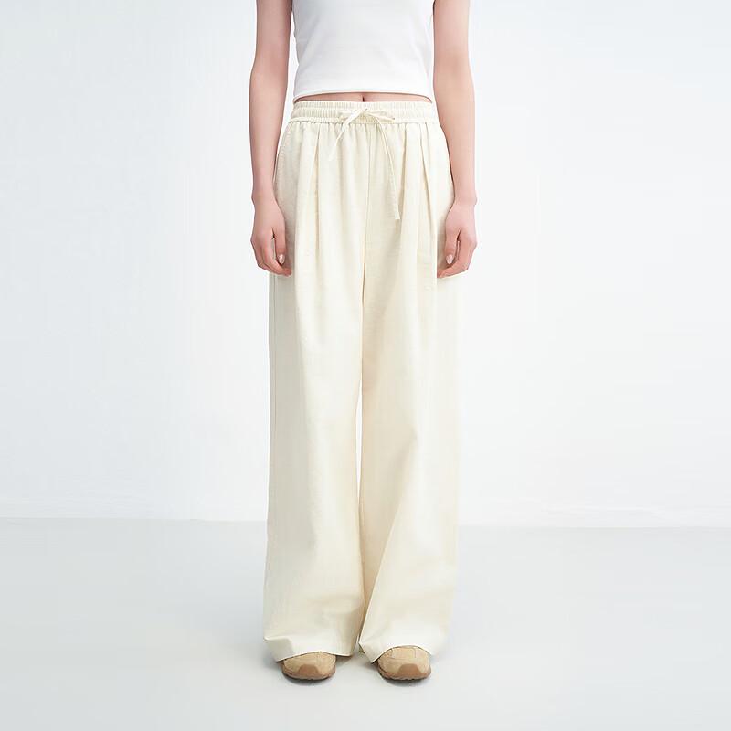 Ledin Women's Wide-Leg Cotton Linen Casual Pants