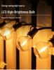 G40 Plastic Light Bulbs: Christmas Decoration, Round Balls, European & American Standard, 110-220V, Light String with 25 Spare Bulbs.