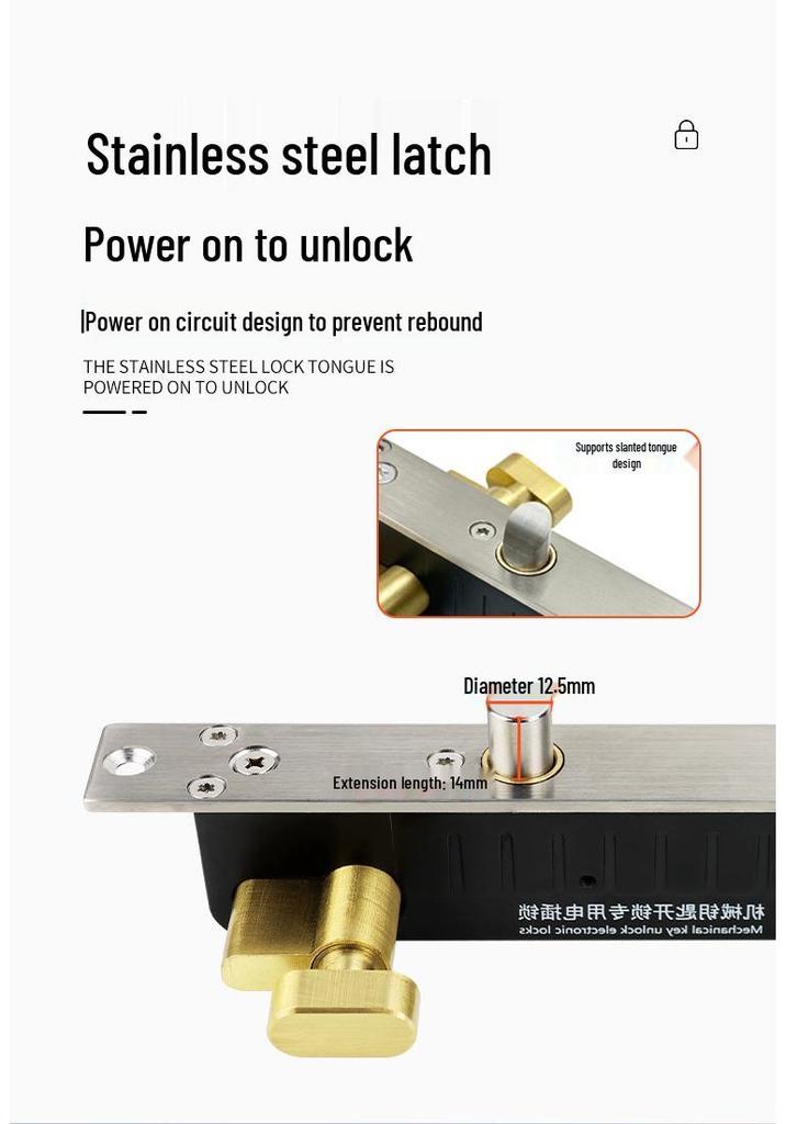 Custom Logo Electric Plug Lock for Doors: Cabinet, Shopping Mall, Residential, Metal, Wooden, and Prison Electric Control Locks