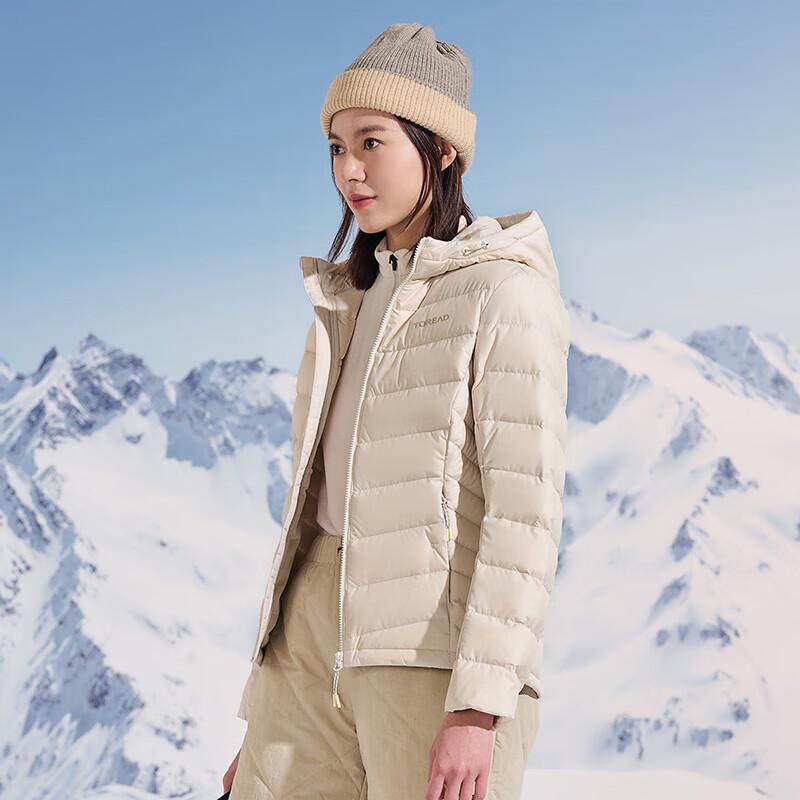 TOREAD Women's Lightweight Duck Down Hooded Jacket