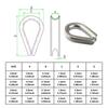 5 Pieces European Steel Wire Rope Sleeve Chicken Core Ring Thimbles