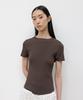GBH APPAREL Ribbed Half Sleeve Knit / Brown