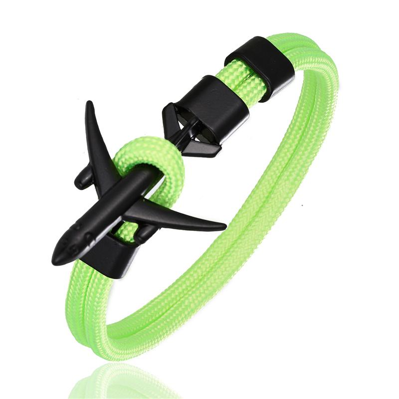 Charm Herren Flugzeug Anker Armband für Frauen Sky Survival Flugzeug Kette Freundschaftsarmbänder Femme Paar Schmuck Homme Geschenk Neu