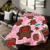 Coperta carina a cartone animato Domo-kun per divano, ufficio, letto, aereo, viaggio, dormire, leggere, rilassarsi, campeggio, morbida e calda