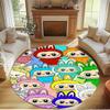 Labubu Print Round Rug, Washable Floor Carpet, For Entryway Dorm Laundry Room Office Study, Home Decor Birthday Christmas Gift