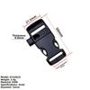 4pcs Black Side Release Buckle 14mm/15mm/16mm/20mm 550 Paracord Buckle New Bracelet Strap Buckle