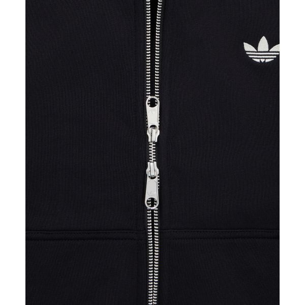 adidas Originals Striped Logo Embroidered Hooded Zip-Up Long Sleeve Sweatshirt Men Sweatshirt KC9315