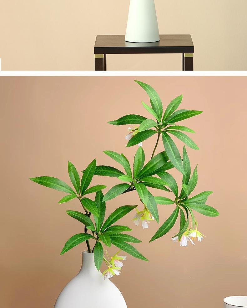 Bionic Green Plant Indoor Ornament: Elegant Artificial Flower for Living Room or Dining Table Decoration