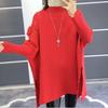 Spring Autumn Winter  Loose Sweater, Coat, Women's Pullover with A Half-high Collar Scented, Beaded