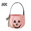 Porta caramelle ricamato Sacca zucca di Halloween per bambini, Borsa per dolcetto o scherzetto Decorazione festiva con manico, Secchiello riutilizzabile per snack Bomboniere per feste