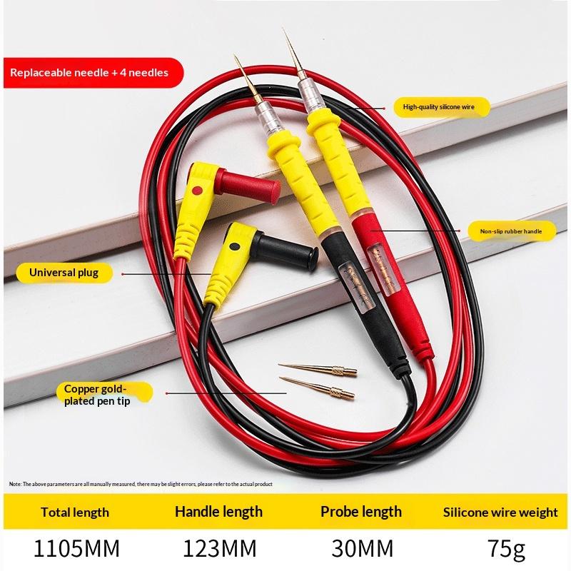 Multimeter Test Leads High Temp Resistance for Precise Electrical Measurement Tools in DIY Projects