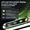 Desktop Portable Handheld Fan,2000Mah Rechargeable Fan Features Five Speed Settings, Night Light Option, And a Digital Display